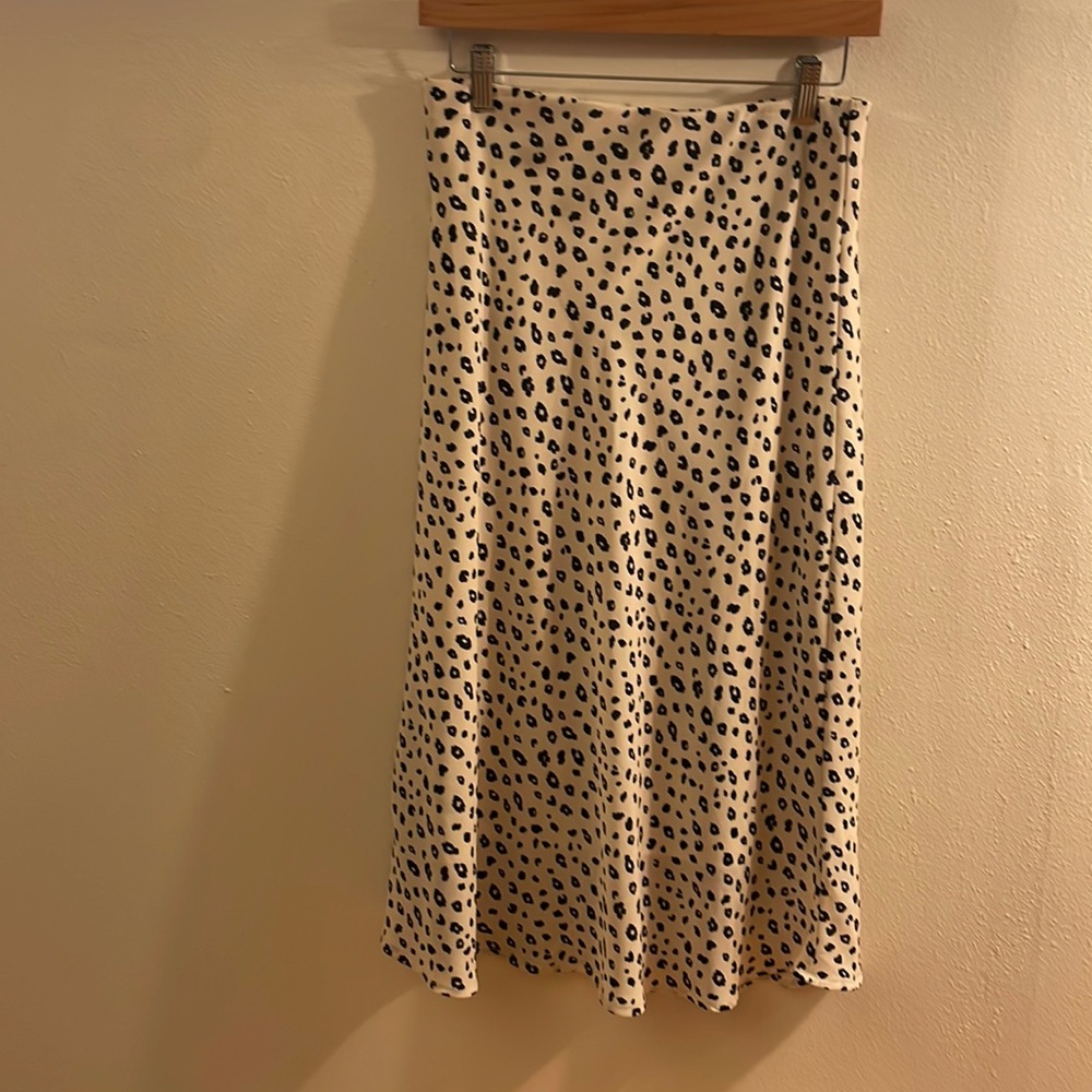 Animal Print Midi Skirt